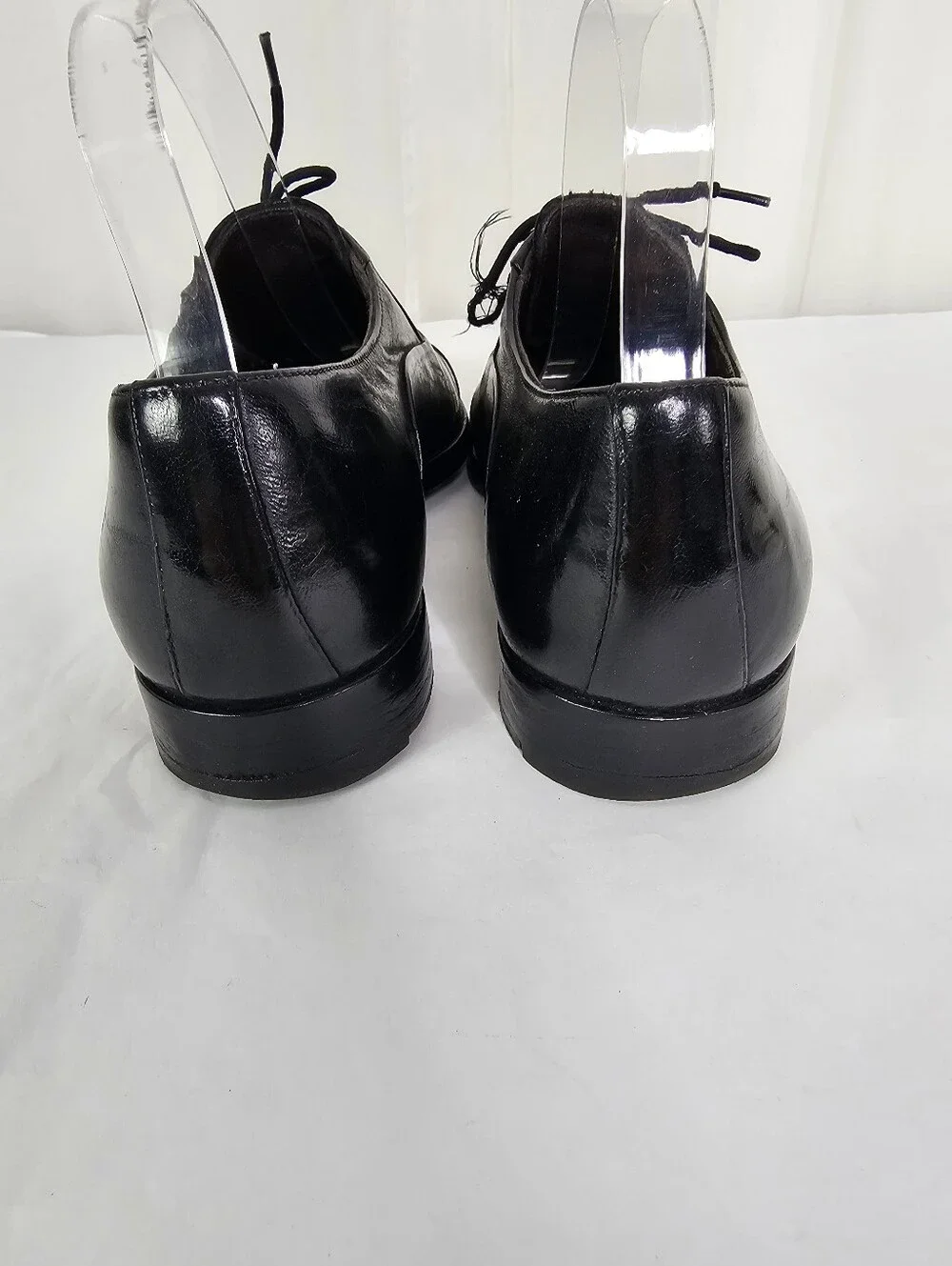 Bruno Magli Maioco Black Leather Cap Toe Oxfords Shoes